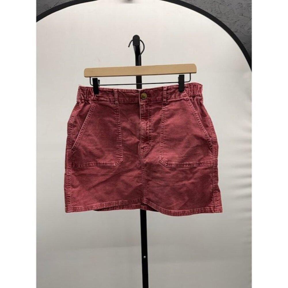 American Eagle Berry Corduroy Mini Skirt